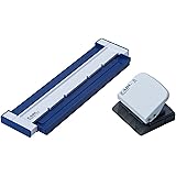 カール事務器(CARL) ルーズリーフパンチ ゲージパンチ A5対応 20穴 5枚 ブルー 日本メーカー GP-20-B