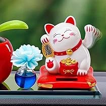 8/7迄限定値引✨開運 良縁祈願　愛らしい招き猫「ダンシング猫5号」特別製作品 合格祈願 グッズ 開運猫だるま（桜金福・中）貯金箱 猫好き