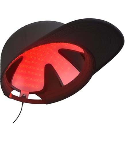 Amazon | 赤色led 頭皮 赤色光キャップ 青色光キャップ 赤色光 led