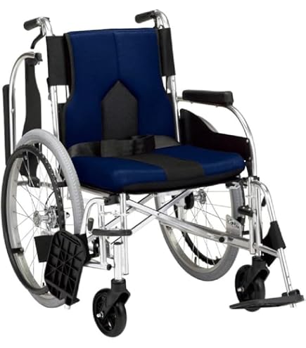 Amazon | 【非課税】マキテック 車いす カラーズ ネイビー 座幅42-前座