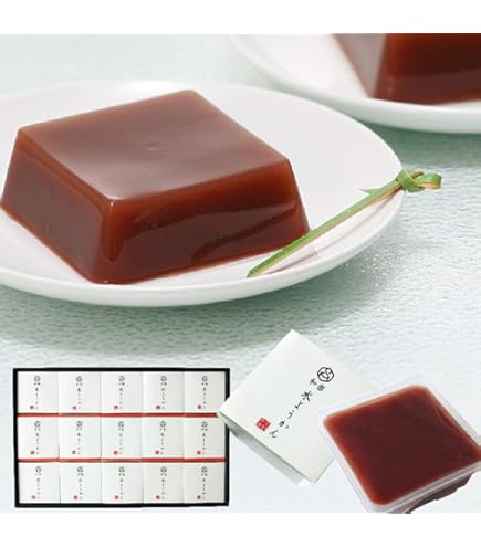 Amazon.co.jp: 宗家 源吉兆庵 葛入り水ようかん 6個入（ギフト 和菓子