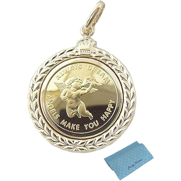Amazon | [ジュエリーコトブキ] コイン エンジェル ペンダント トップ