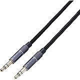 エレコム オーディオケーブル ステレオミニプラグ 2.0m アルミコネクタ AUX ケーブル 3.5mm ブラック AX-35MA20BK