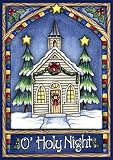 Toland Home Garden Christmas Church 12.5 x 18-Inch Decorative USA-Produced Garden Flag [並行輸入品]
