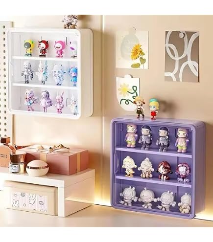 Amazon.co.jp: フィギュア用クリアディスプレイケース、壁掛けアクリル