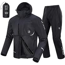 Amazon | [RIDEIRON] バイク カッパ レインウェア 上下セット防水 耐