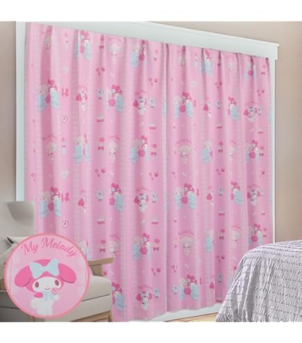 Amazon｜サンリオ(SANRIO) 【日本製】マイメロディ 1級遮光カーテン 2