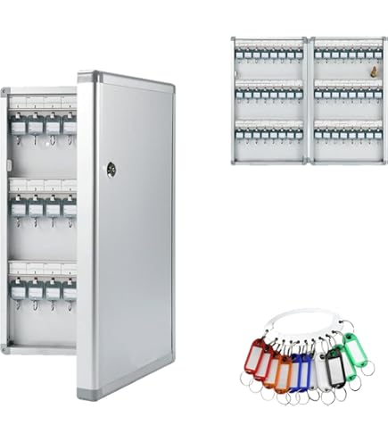 Amazon.co.jp: ナカバヤシ ダイヤル式キーボックス 60個収容 NKB