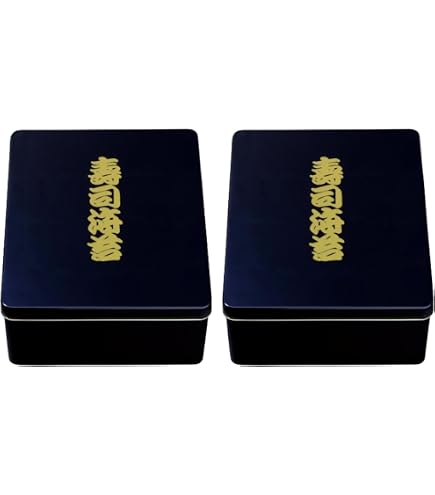 ZOTATO 3-Pack Japanese Sushi Nori Tins - Airtight Black Metal Storage Box For Full Seaweed Sheets