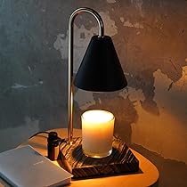 大理石デザインキャンドルウォーマー - 無段階調光 & タイマー 大理石デザインキャンドルウォーマー - 無段階調光 & タイマー