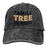 大人 デニム キャップファミリ ツリー ハガー 家族 今季最新 ヒップホップ ハット 大人気 紫外線対策 日よけ 小顔効果 プリント付き 無地 ブラック