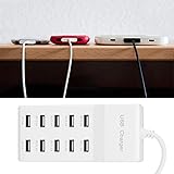 10ポートUSB充電器強力な互換性10ポートUSB充電器内蔵保護システム、Bluetoothヘッドセット用、ゲーム機用(U.S. regulations)
