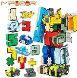 Gudi 15pcsクリエイティブAssembling教育アクションフィギュアTransformers数ロボット変形平面車誕生日子供プレゼントおもちゃ