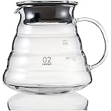 HARIO(ハリオ) V60グラスサーバー600クリア 600ml 2-5杯用 電子レンジ可 XGSR-60-TB