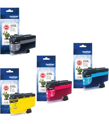 Amazon | 【純正品 4色セット】 ブラザー インクカートリッジ LC-416XL