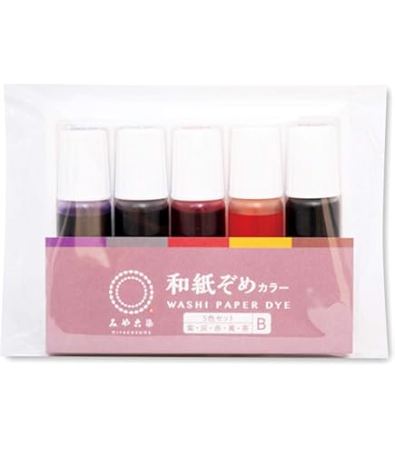 Amazon | 和紙染めカラー 5色 Aセット 9ml | 染料 通販