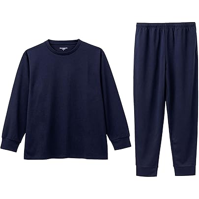 Recoverypro Lab 疲労回復ウェア 長袖クルーネック XL ネイビー Amazon | [Recoverypro Lab.] 疲労回復ウェア 長袖クルーネック ロング