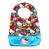 ju-ju-be Hello KittyコレクションBe Neatリバーシブルよだれかけ、Tick Tock
