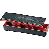 正和 松花堂弁当箱 長角松華堂 12.0 内朱 サイズ:約W38 D13.7 H6.5cm 72583