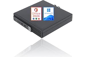 Dell OptiPlex 3060 Micro/ミニ型 デスクトップPC/Windows 11 / MS Office 2024 / CPU:第8世代Core i5 / メモリ:16GB / デュアルストレージ:SSD:256GB+HDD:500G