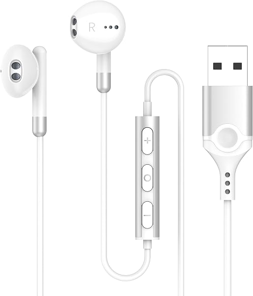 イヤホン マイク USB 有線 ヘッドセット 【2.3m】 マイク付きイヤホン 通話可能 音量調節 HIFI音質 テレワーク WEB会議 Zoom パソコン用 ゲーミング USB-A ポート搭載のデスクトップ、コンピュータ、PC、ラップトップなどに対応 - 1