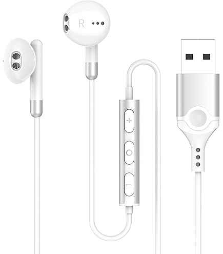 イヤフォン(パソコン用) Amazon.co.jp: 【USB接続 パソコン専用イヤホン マイク付き】 ノート