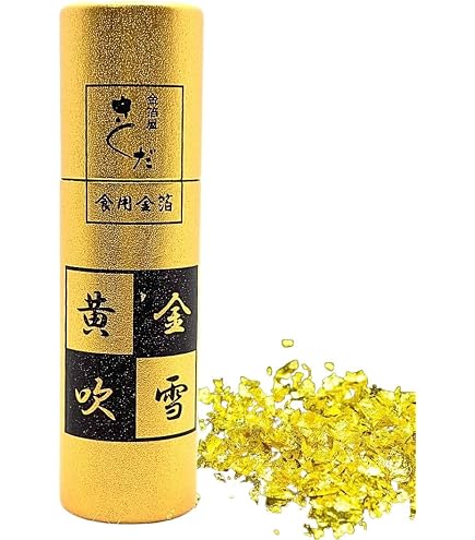 Amazon | 【食用金箔】 純金箔（荒粉） 0.3g (金粉) | 金粉 | 食紅