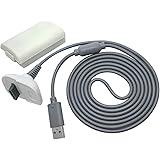OSTENT 2 in1充電器ケーブル+充電式バッテリーパック Microsoft Xbox 360 ワイヤレスコントローラー用