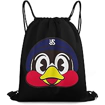 東京ヤクルトスワローズ　つば九郎プリントフラップリュック　ブラック つば九郎プリントフラップリュック | 東京ヤクルトスワローズ