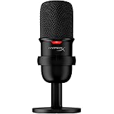 HyperX SoloCast – USB Condenser Gaming Microphone, for PC, PS4, and Mac, Tap-to-mute Sensor, Cardioid Polar Pattern, Gaming,