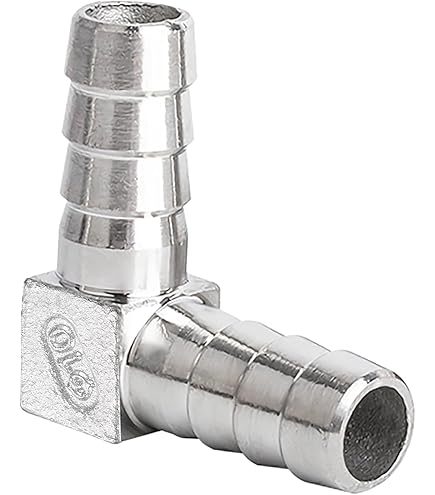 Amazon.co.jp: uxcell バーブ真鍮ホース継手 8mm 90度 エルボパイプ