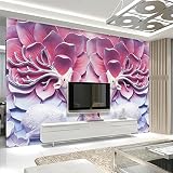 Sproud カスタムの壁画芸術の背景鹿ピンクの花モダンなリリーフホテルベッドルームのフレスコ装飾 Papel Para かわ 300 Cmx 210 Cm