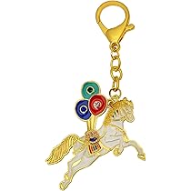 馬キーホルダー 新しいオートバイキーチェーンリング炭素繊維金属キーホルダー