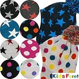 KidsForet キッズフォーレ 子供用帽子 ベビー帽 耳付 ニット帽 DETACH 消臭ネーム-ブラックドットA48～50cm