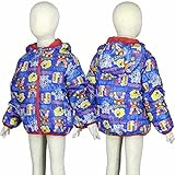 ベビーフィンガーパパ男の子|フルZIP中綿ジャンパー[Finger Papa(フィンガーパパ)]|ジャンパー|コート90cm|ブルー-レッド