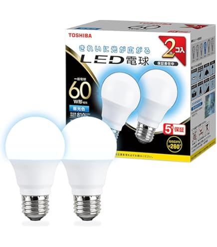 Amazon | 東芝 TOSHIBA ネオボール 60ワット形 E26口金 電球形蛍光灯 3