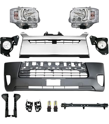 ハイエース　ワイド　1型 2型　フロントバンパー　フォグ　美品 トヨタ　シルバー ハイエースワイド1型 2型フロントバンパーフォグ美品 トヨタシルバー