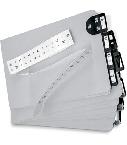 Amazon.co.jp: A - Zインデックスガイド、金属タブ – 6 1 / 2 x