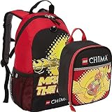 Lego Chima Master the Fire Backpack and Lunch Box Bag Set Kit [並行輸入品]