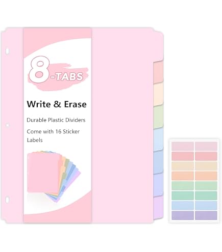 Pink Dividers For 3 Ring Binder With Pockets-753860