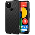 【Spigen】 Google Pixel5 ケース TPU ソフト ケース マット 耐衝撃 米軍MIL規格取得 カメラ 液晶 保護 傷防止 指紋防止 衝撃吸収 Qi充電 ワイヤレス充電 リキッド・エアー ACS01896 (マット・ブラック)