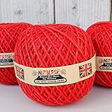 Nutsceneの麻紐ラージボール（120m）ブライドレッド[ナッツシーン] ノーブランド品