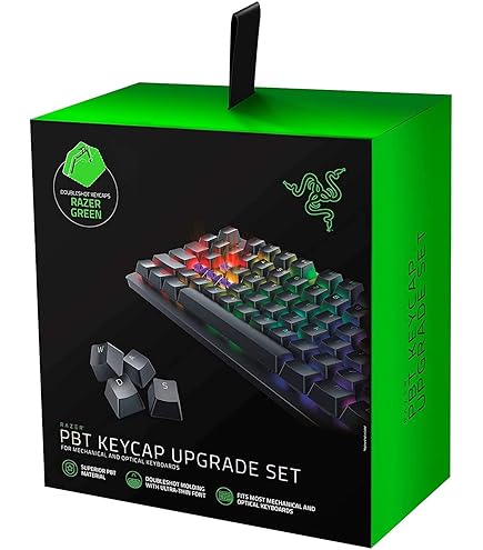 Razer メカニカルキーボード キーキャップ マウス セット Amazon.co.jp: Razer PBT キーキャップ + コイル状ケーブル
