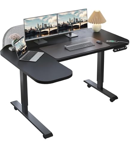 Amazon | VIVO 電動コーナー63×55インチ L字スタンディングデスク