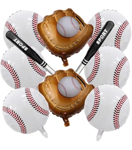 Amazon | 野球ボール バルーン 野球 風船 アルミバルーン 誕生日 飾り