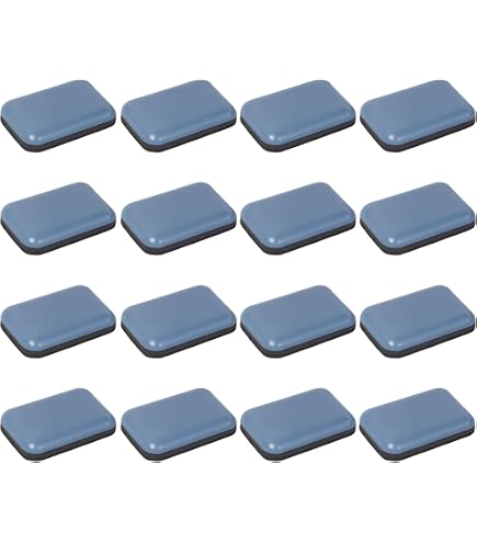 24-Pack Blue Furniture Sliders – Adhesive Chair Leg Floor Protectors With Self-Adhesive Pads, Move Furniture Easily On Carpet, Hardwood & Tile