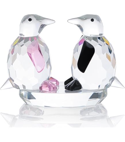HOYA　クリスタル　アートガラス　Neil Cohen　ペンギン　置物　箱入 Amazon.co.jp: Hophen ガラスペンギン置物 ハンドメイド ブローン