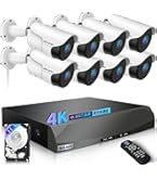 Amazon.co.jp: 【4K/800万画素・双方向通話・3TB HDD内蔵】防犯カメラ