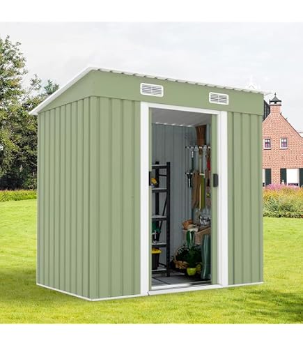 Amazon | 床板付 物置 屋外 大型収納庫 樹脂製 防水耐候 大容量3500L 