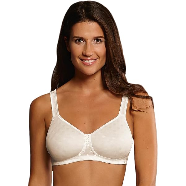 Anita Airita Women's Non-Wired Comfort Bra - Light Powder Beige, 34F, Wirefree With Firm Support